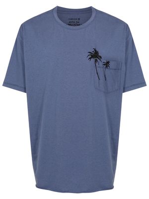 Osklen palm tree-print jersey T-shirt - Blue
