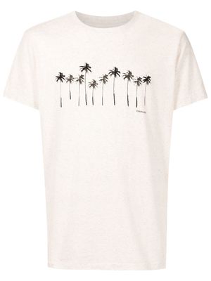 Osklen palm tree-print T-shirt - Neutrals