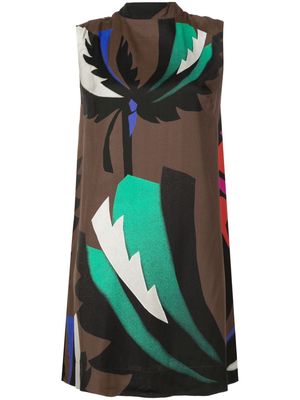 Osklen Palmeira Bahia-print sleeveless dress - Multicolour