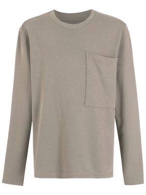Osklen patch-pocket cotton sweatshirt - Grey