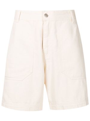 Osklen patch-pocket denim shorts - Neutrals