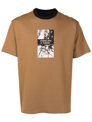 Osklen photograph-print cotton T-Shirt - Brown
