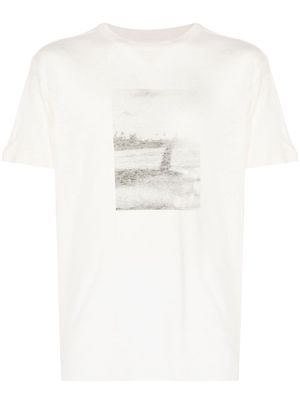 Osklen photograph-print crew-neck T-shirt - Neutrals