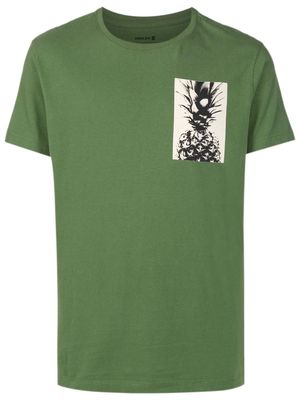 Osklen pineapple-print detail T-shirt - Green