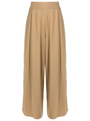 Osklen pleated wide-leg trousers - Brown