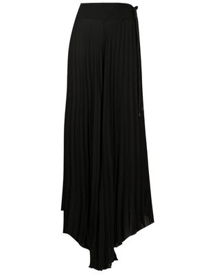Osklen plissé wide-leg trousers - Black