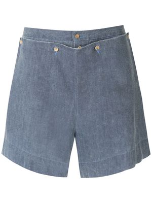 Osklen pockets linen shorts - Blue