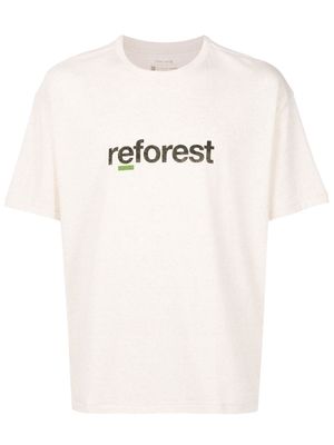 Osklen Reforest-print detail T-shirt - Neutrals