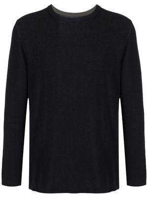 Osklen reversible textured jumper - Black
