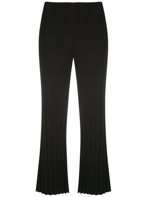 Osklen ribbed cropped trousers - Black