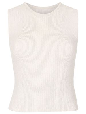 Osklen ribbed-knit cotton tank top - Neutrals