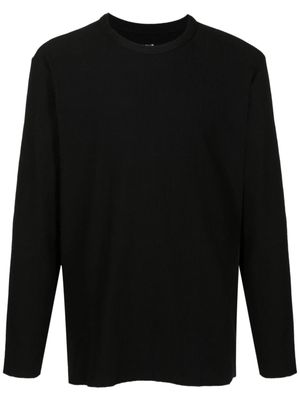 Osklen ribbed long-sleeved T-Shirt - Black