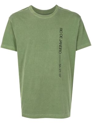 Osklen Rio De Janeiro print T-shirt - Green