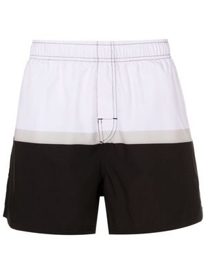 Osklen Riva two-tone swim shorts - Black