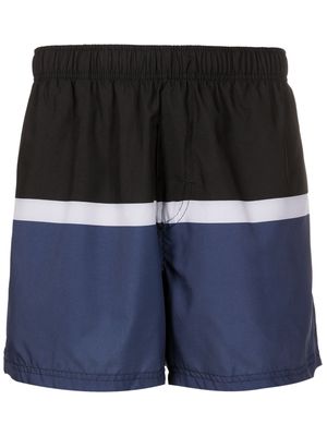 Osklen Rive stripe-print swim shorts - Blue