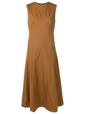 Osklen round-neck sleeveless midi dress - Brown