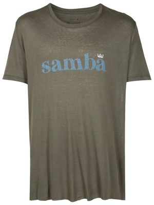 Osklen Samba-print detail T-shirt - Green