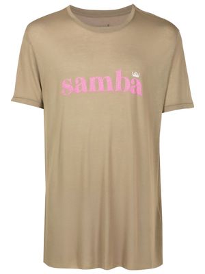 Osklen Samba-print detail T-shirt - Neutrals