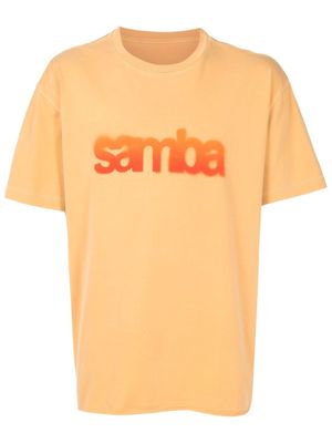 Osklen Samba-print detail T-shirt - Yellow
