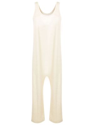 Osklen scoop-neck sleeveless jumpsuit - White