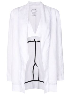 Osklen shawl-lapel long-sleeve jacket - White