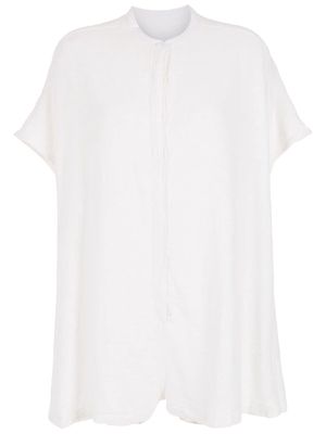 Osklen short-sleeve cotton playsuit - White