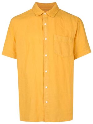 Osklen short-sleeved button-down shirt - Yellow