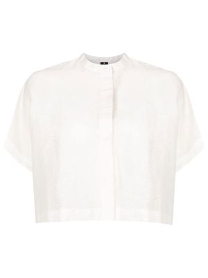 Osklen short-sleeved cropped shirt - White