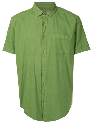 Osklen short-sleeved patch-pocket shirt - Green