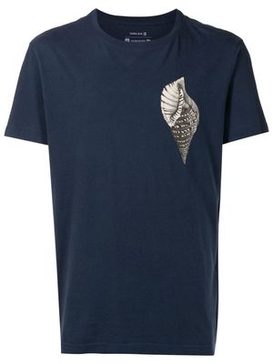 Osklen short-sleeved shell-print T-shirt - Blue