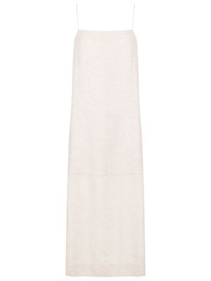 Osklen side-slit cami dress - Neutrals
