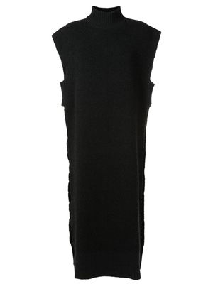 Osklen side-slit knit dress - Black