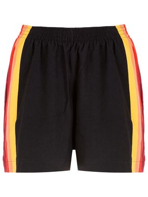 Osklen side-stripe mini shorts - Black