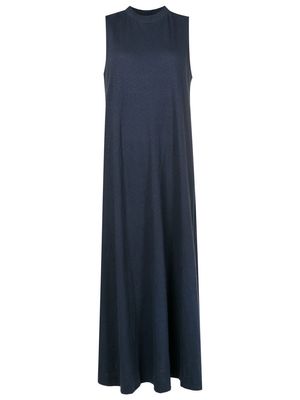 Osklen sleeveless cotton maxi dress - Blue