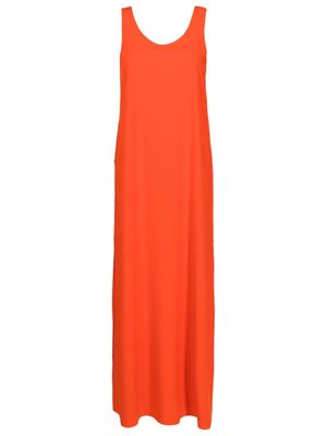 Osklen sleeveless shift maxi dress - Orange
