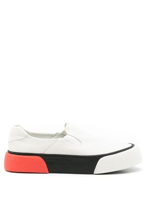 Osklen slip-on leather sneakers - White