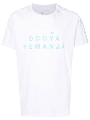 Osklen slogan-print short-sleeve T-shirt - White