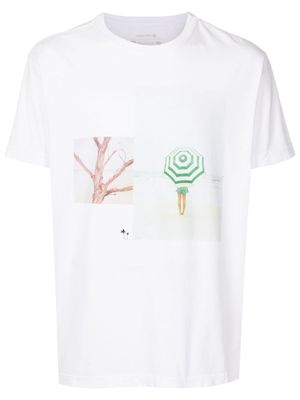 Osklen Stone Beach Stripes cotton T-shirt - White