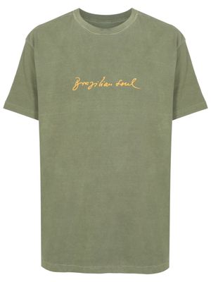 Osklen Stone Brazilian Soul cotton T-shirt - Green