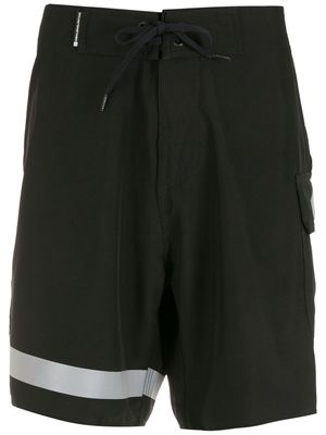 Osklen stripe-detail swim shorts - Black