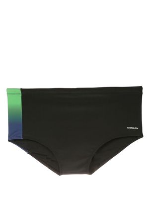 Osklen stripe detail swimming trunks - Black