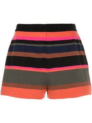 Osklen striped intarsia-knit shorts - Multicolour