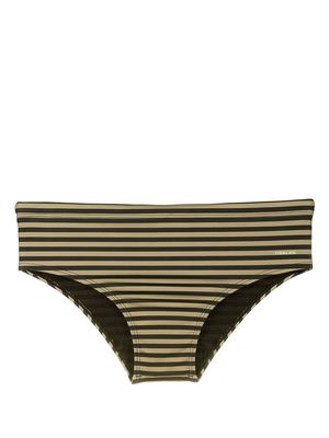Osklen striped logo-print swimming trunks - Multicolour