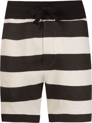 Osklen striped shorts - Black