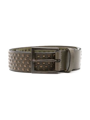 Osklen stud-embellished design belt - Brown