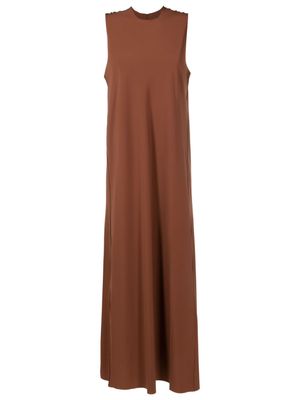 Osklen Superlight sleeveless maxi dress - Brown