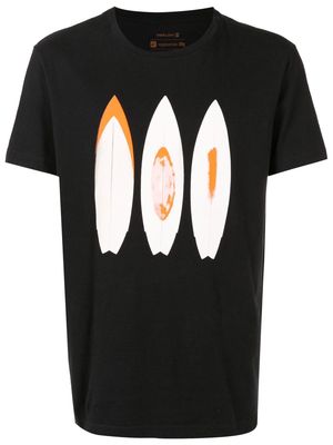 Osklen surf-board print T-shirt - Black