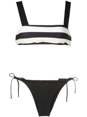 Osklen Tagete striped bikini set - Black