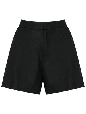 Osklen tailored linen blend shorts - Black