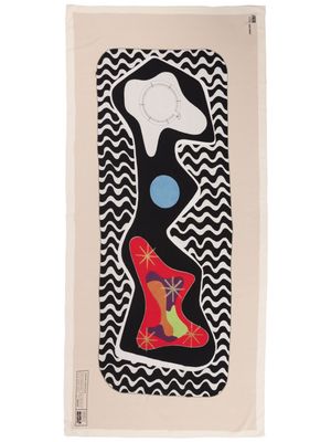 Osklen Terreiro de Jesus abstract-print silk scarf - Multicolour